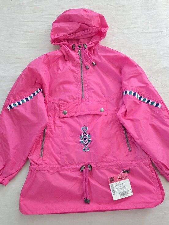 Vintage Jackets & Blazers - Vintage Snuggler Ski Wear Pink Hooded Windbreaker Jacket Womens Medium Large 6